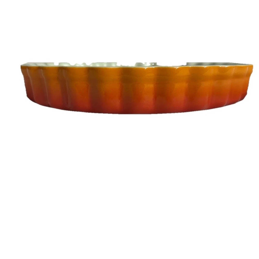 Le Creuset Second Choix 24cm Fluted Flan Dish in Flame